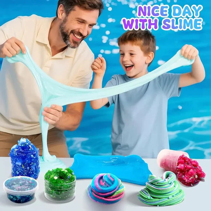 Slime Bundle 3-in-1 – Galaxy, Ice Cream & Mermaid Ocean Slime! (4+ years)