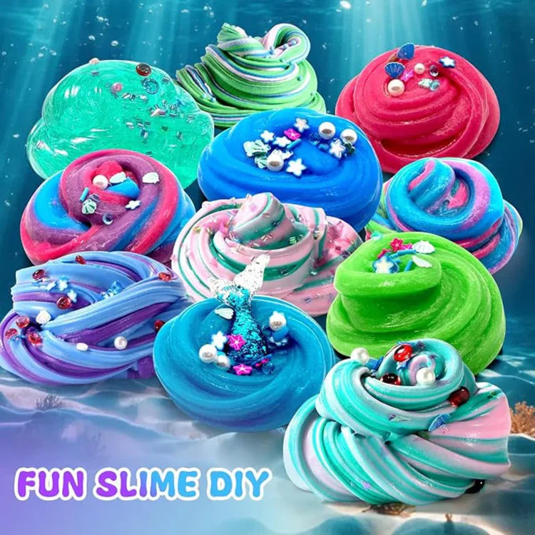 Slime Bundle 3-in-1 – Galaxy, Ice Cream & Mermaid Ocean Slime! (4+ years)