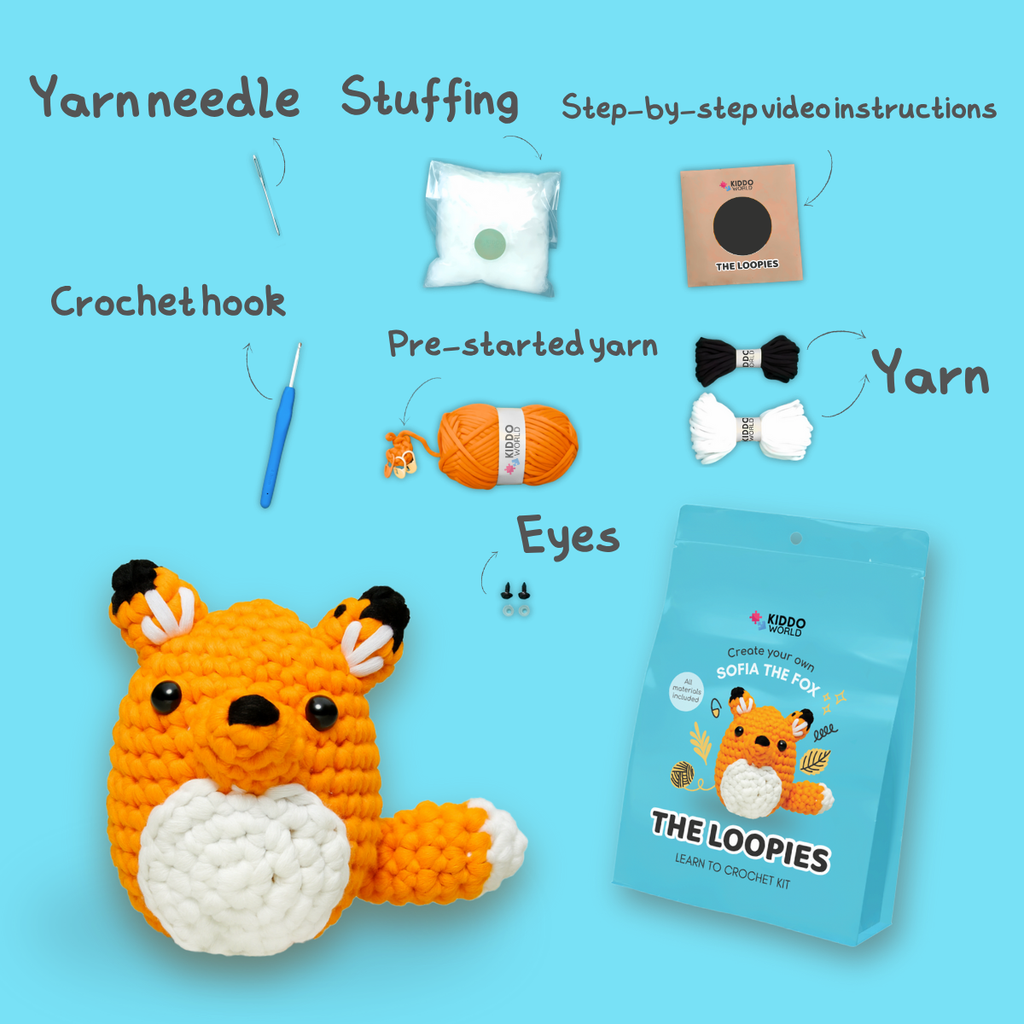 Sofia the Fox | Crochet Kit for Beginners