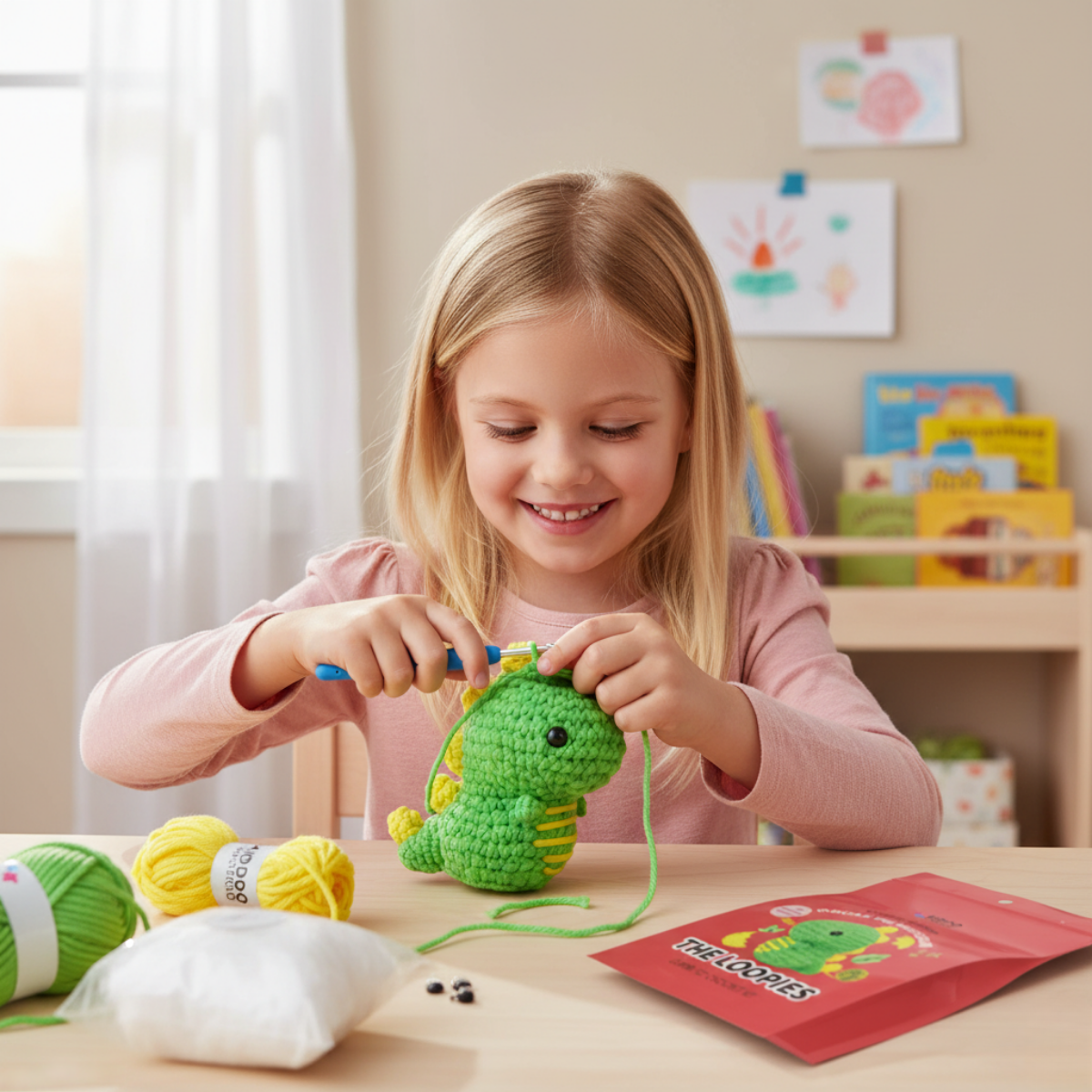 Oscar the Dinosaur | Crochet Kit for Beginners