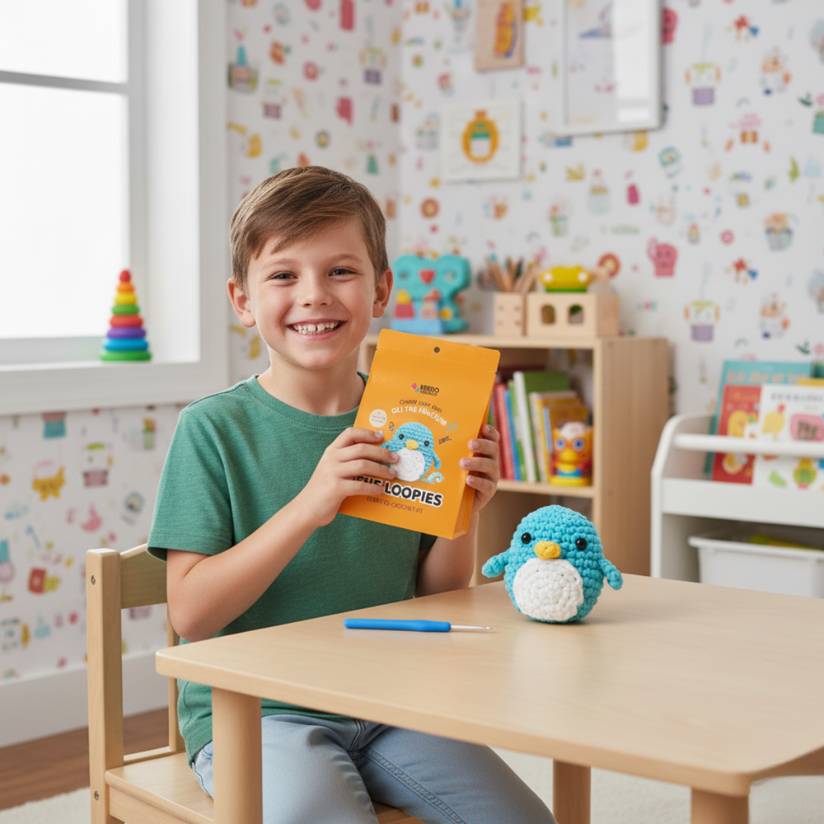 Oli the Penguin | Crochet Kit for Beginners