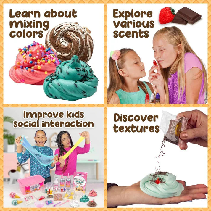 Slime Bundle 3-in-1 – Galaxy, Ice Cream & Mermaid Ocean Slime! (4+ years)