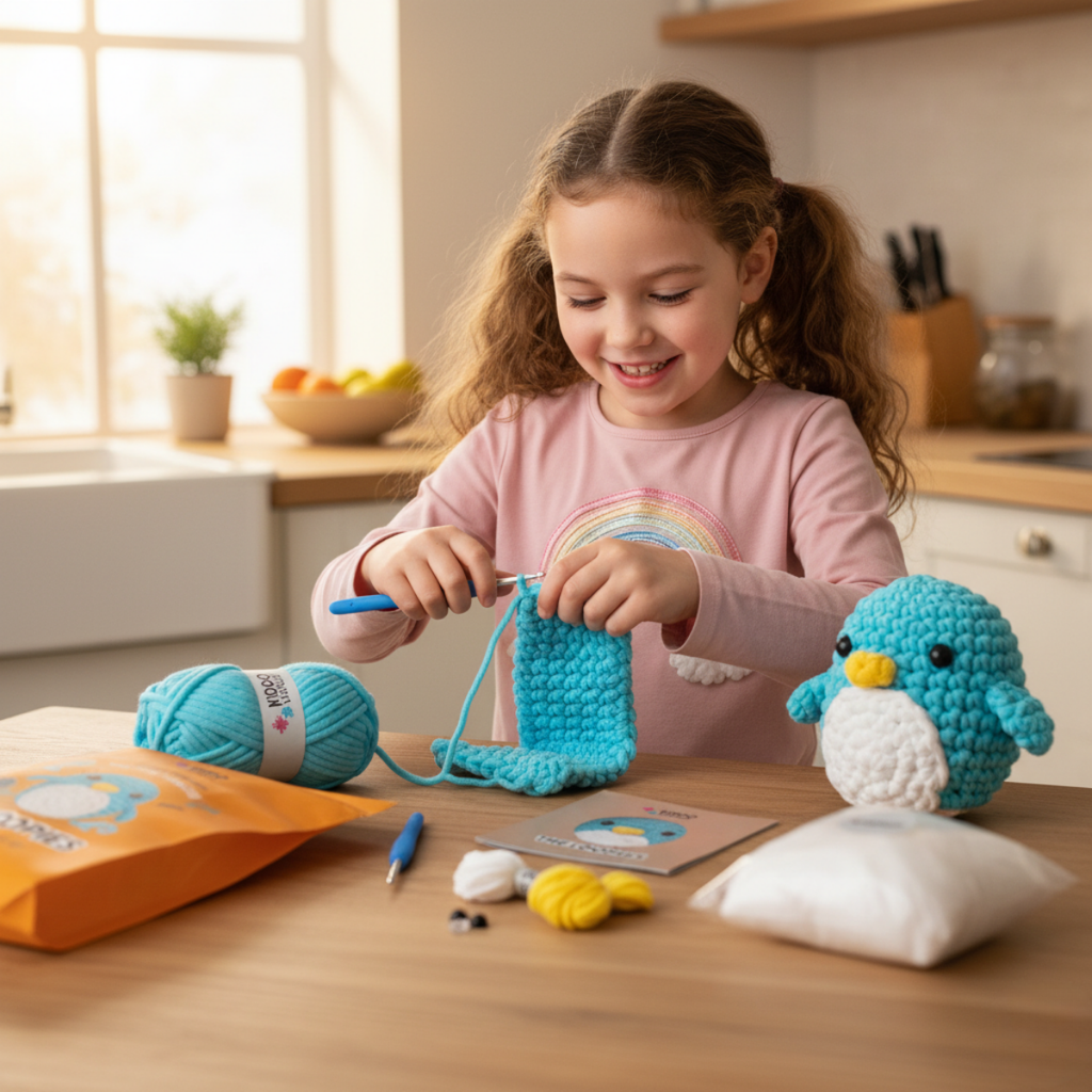Oli the Penguin | Crochet Kit for Beginners