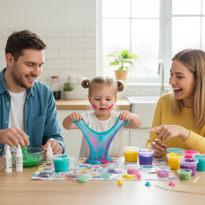 Slime Bundle 3-in-1 – Galaxy, Ice Cream & Mermaid Ocean Slime! (4+ years)