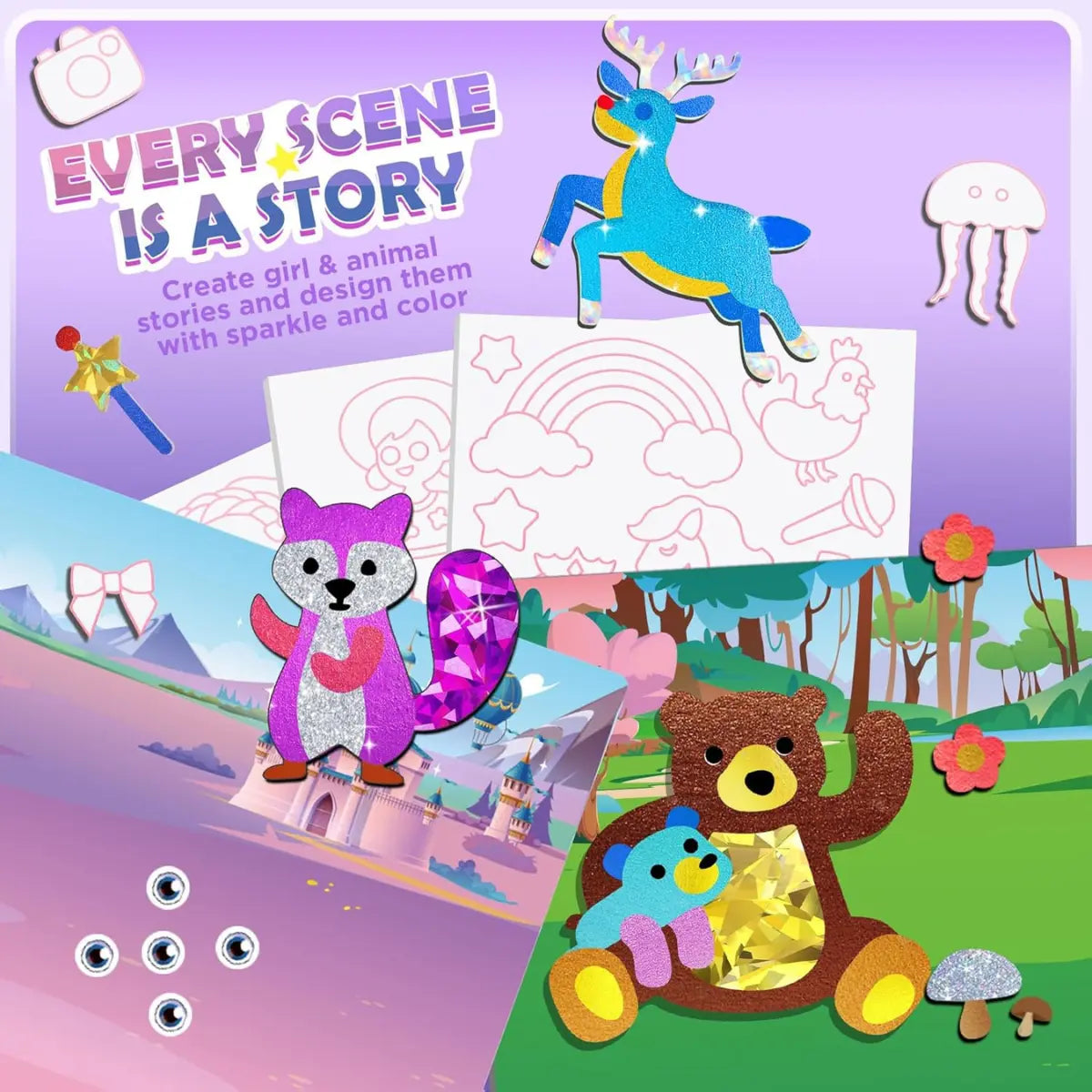 Foil Fun: Unicorns & Princesses – Create Sparkling Fairytales with No Mess! (4+ years)