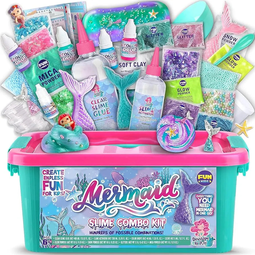 Mermaid Ocean Slime – Create Sparkling Ocean Slime with Mermaids! (4+ years)