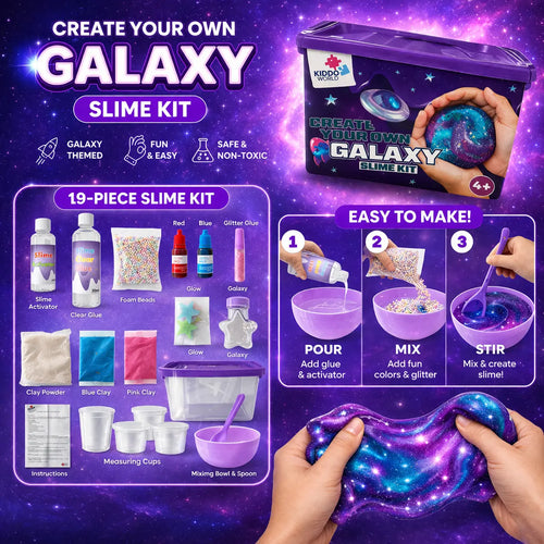 Galaxy Slime – Create Sparkling Space Slime That Glows in the Dark! (4+ years)