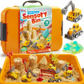 Sensory Box: Construction Site – Glow-in-the-Dark Stones, Kinetic Sand & Construction Vehicles (3+ years)