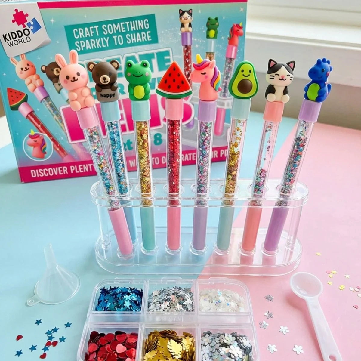 Magical Glitter Pens – DIY Pens with Floating Glitter Your Child Can Build! (4+ years)